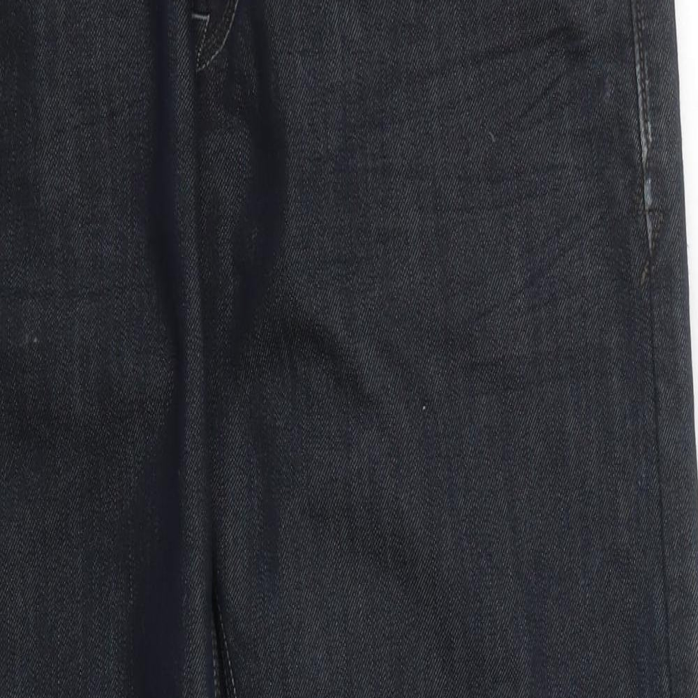 Signature by Levi Strauss & Co. Mens Blue  Cotton Straight Jeans Size 32 L30 in Regular Button