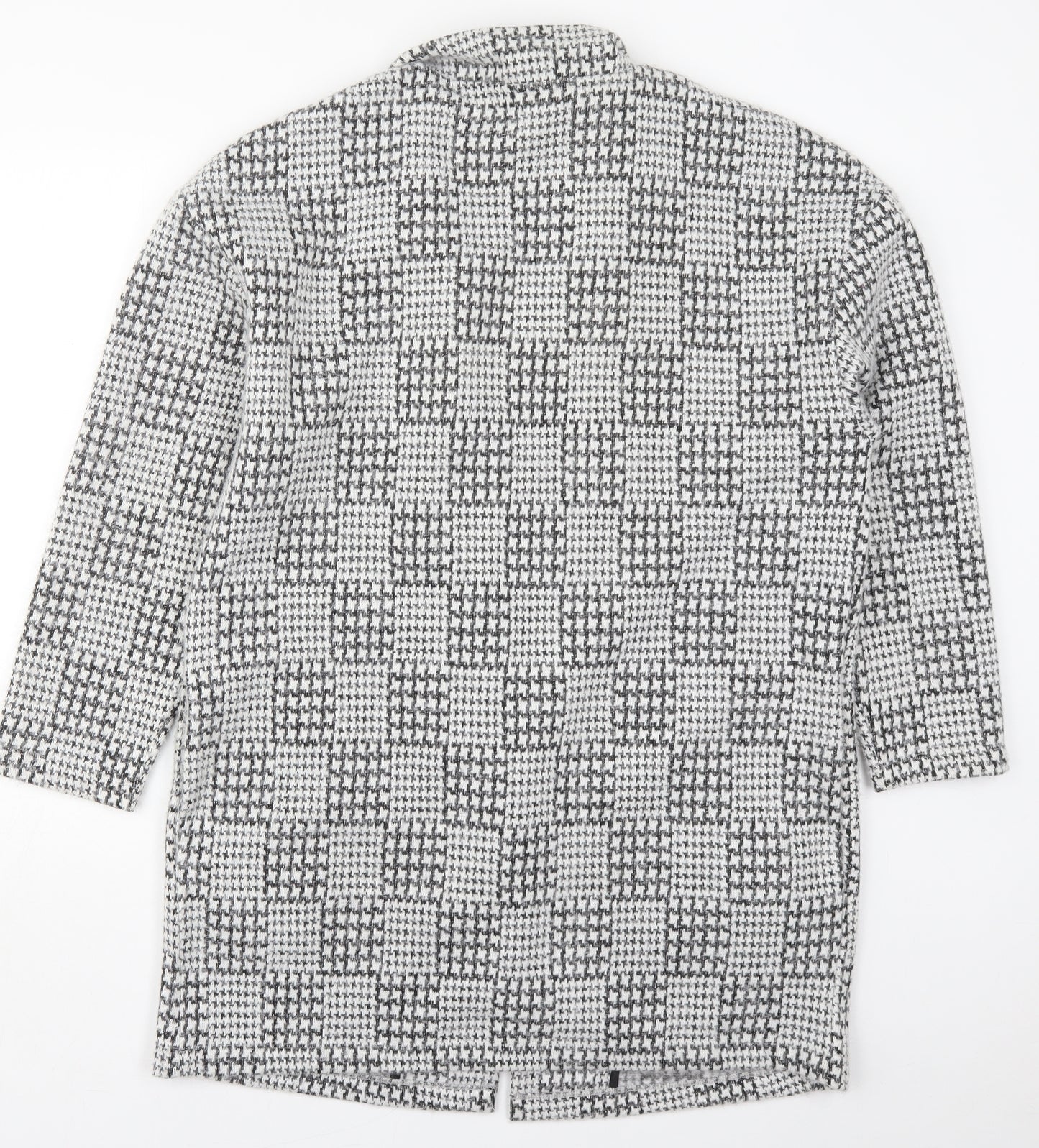 Marks and Spencer Womens Grey Geometric  Jacket Coatigan Size 16