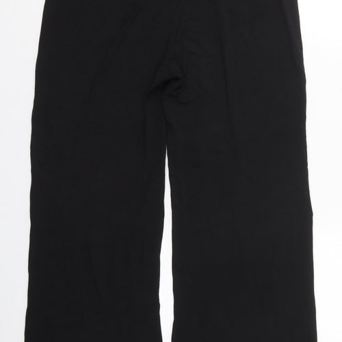 Marks and Spencer Womens Black  Viscose Trousers  Size 12 L29 in Regular
