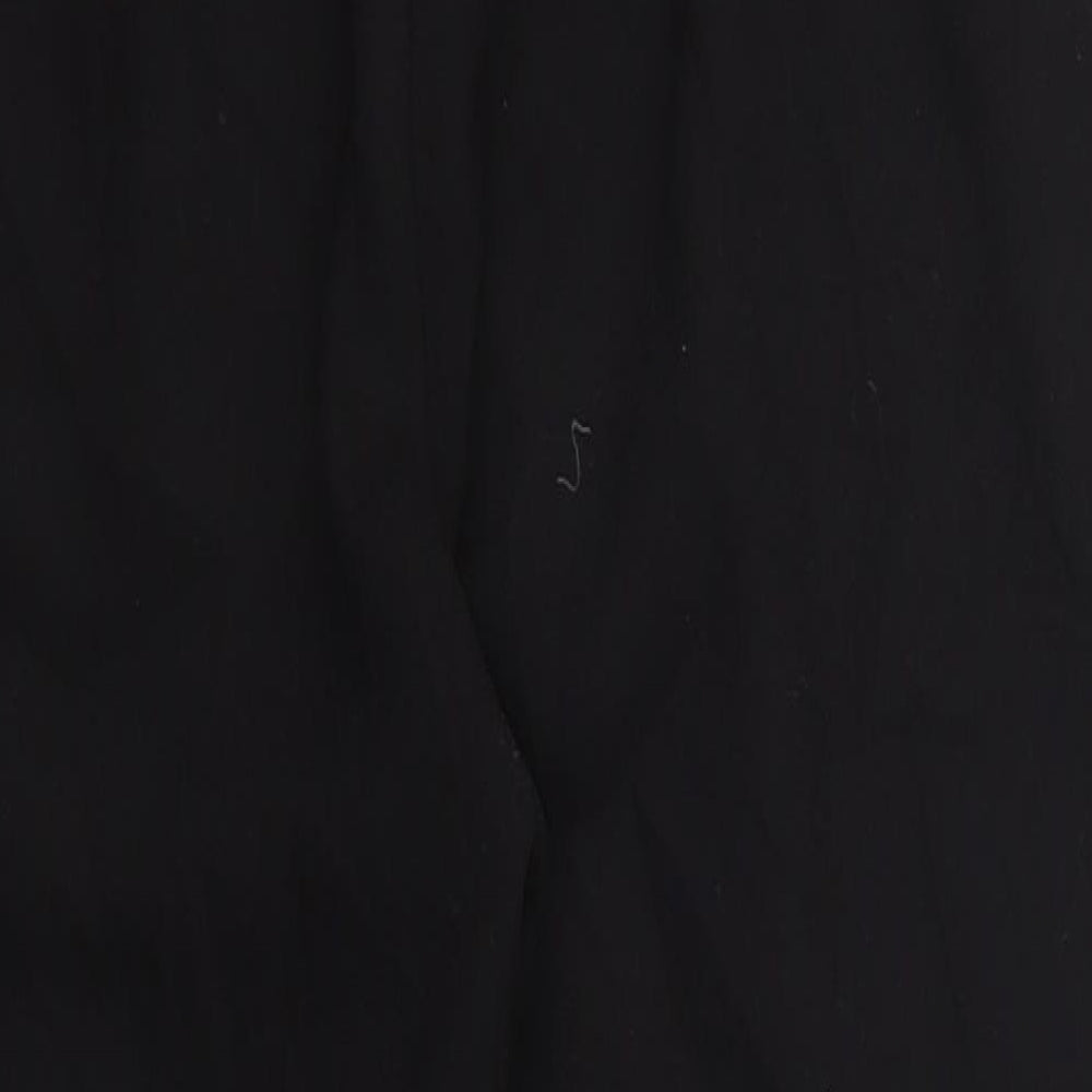 Stradivarius Womens Black  Polyester Trousers  Size 8 L23 in Regular Zip