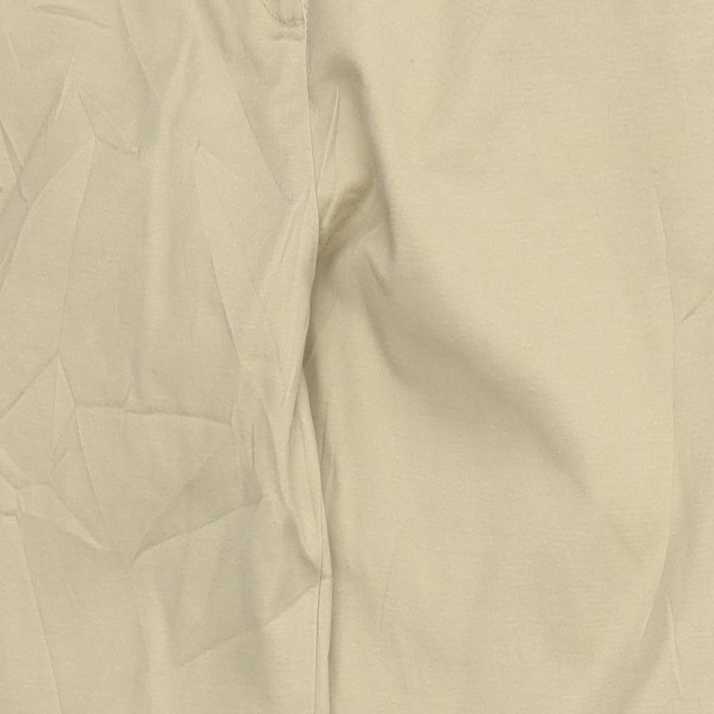 Gap Womens Beige  Cotton Trousers  Size 8 L25 in Regular Hook & Eye