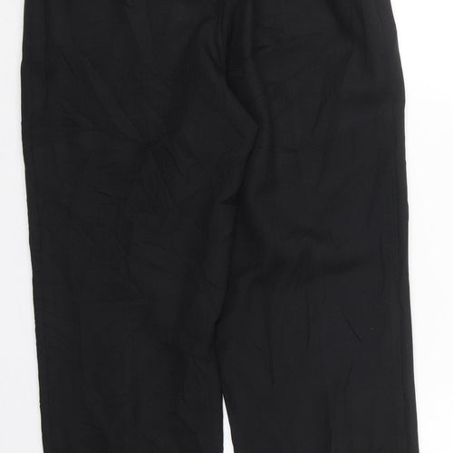Marks and Spencer Womens Black  Polyester Trousers  Size 10 L27 in Regular