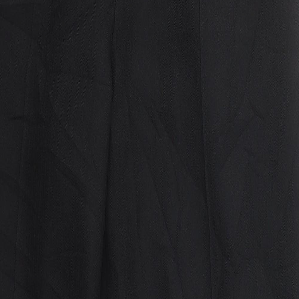 Marks and Spencer Womens Black  Polyester Trousers  Size 10 L27 in Regular