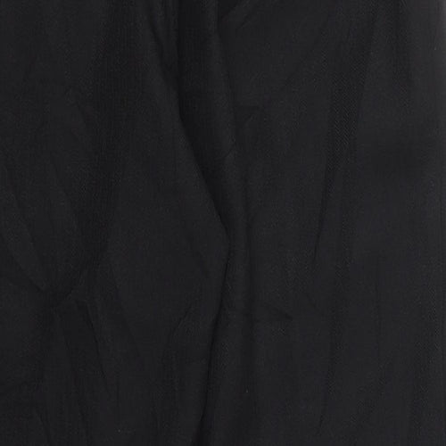 Marks and Spencer Womens Black  Polyester Trousers  Size 10 L27 in Regular