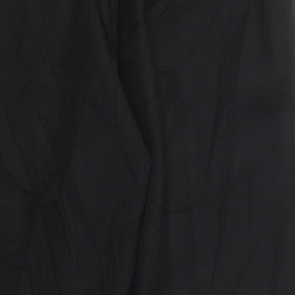 Marks and Spencer Womens Black  Polyester Trousers  Size 10 L27 in Regular