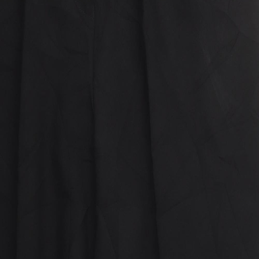 George Womens Black  Polyester Trousers  Size 22 L31 in Regular Hook & Eye