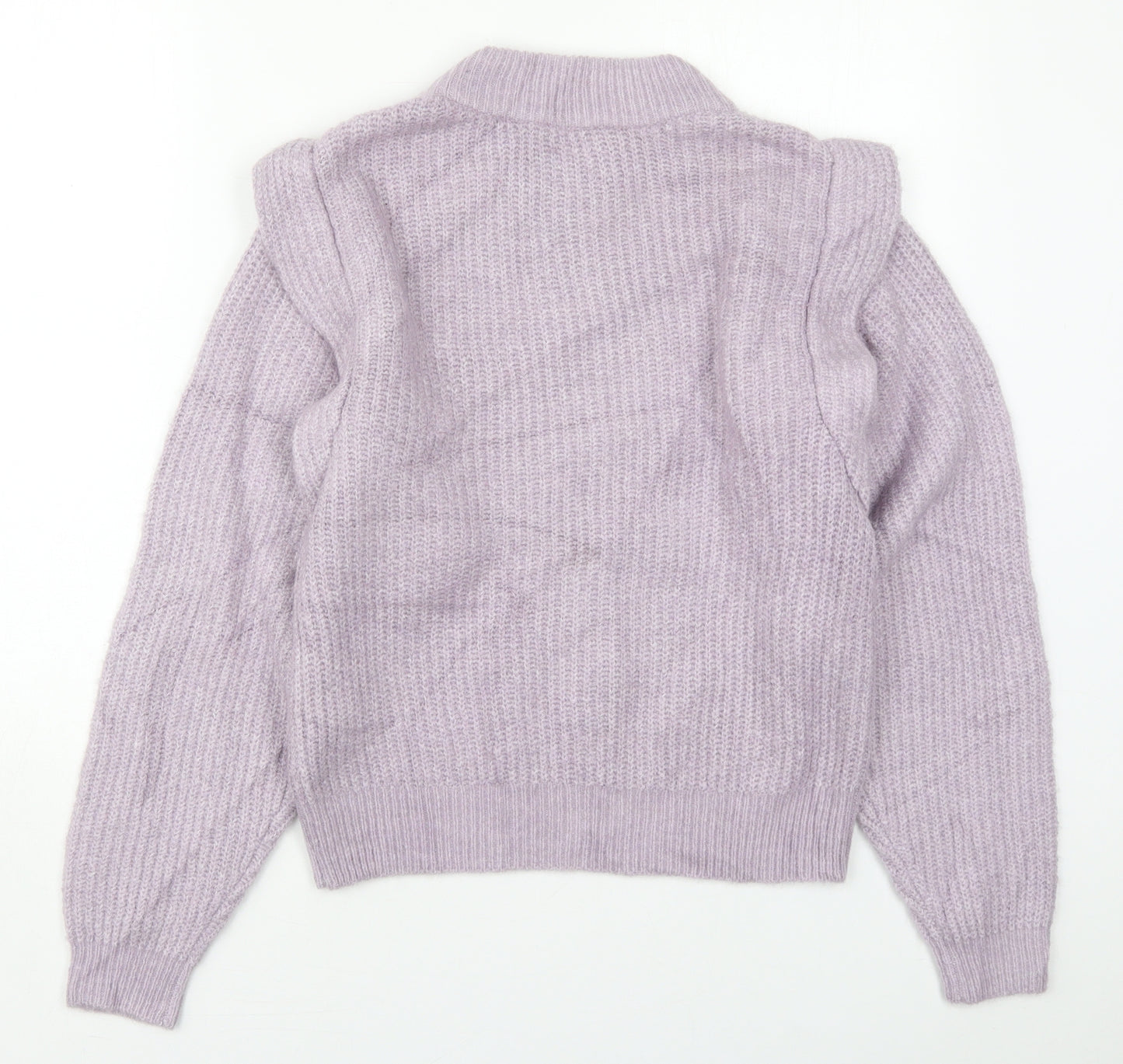 ASOS Womens Purple Crew Neck  Acrylic Pullover Jumper Size 6