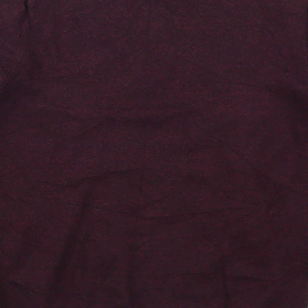 Topman Mens Purple Crew Neck  Cotton Pullover Jumper Size S