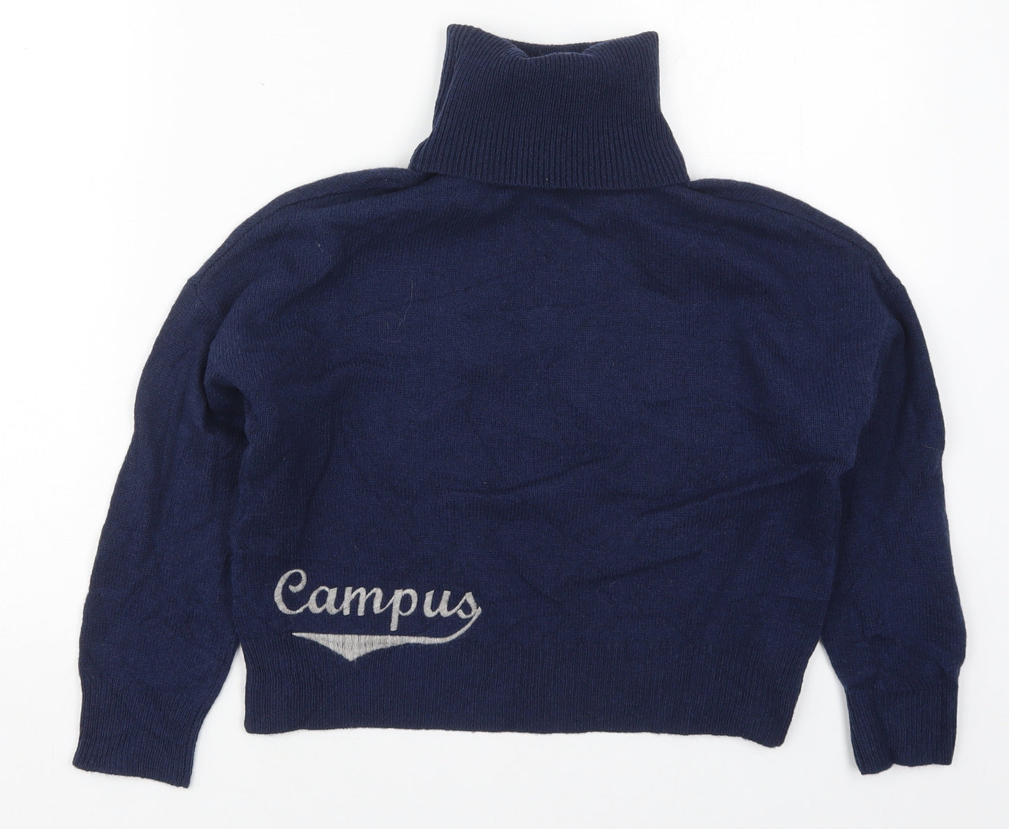 Marc O'Polo Womens Blue Roll Neck  Wool Pullover Jumper Size XS   - Campus