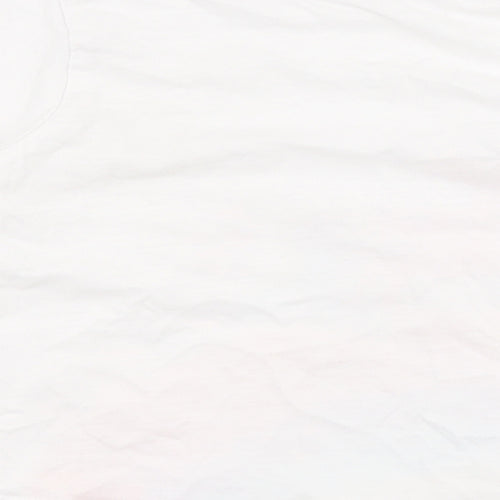 Matalan Girls White  100% Cotton Pullover T-Shirt Size 2-3 Years Round Neck Pullover