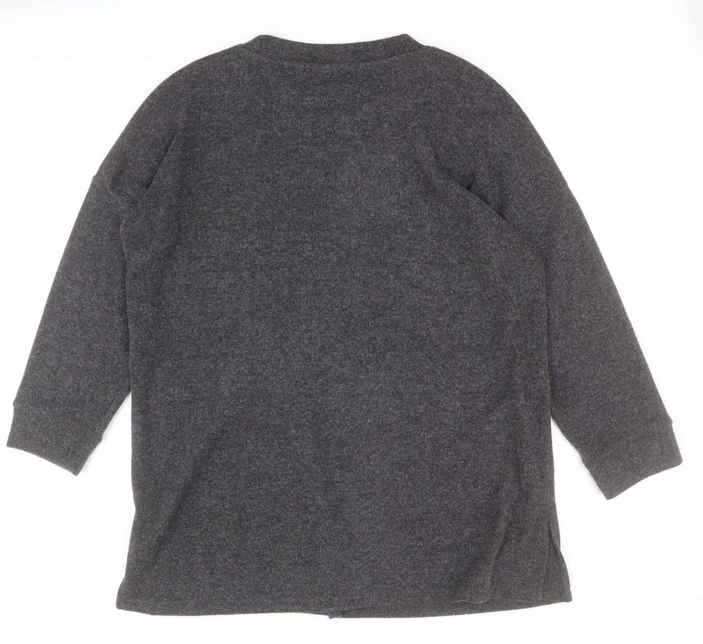 F&F Womens Grey Crew Neck  Polyester Pullover Jumper Size 20   - Stars