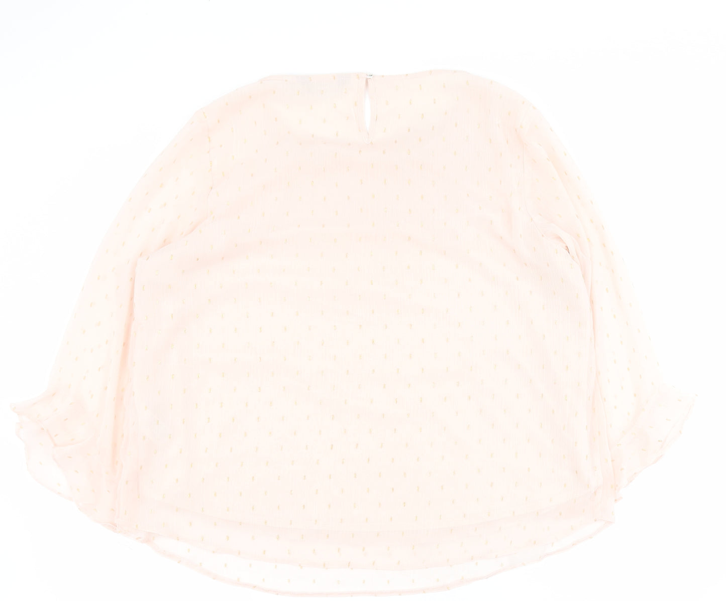 Dorothy Perkins Womens Pink  Polyester Basic  Size 18 Round Neck