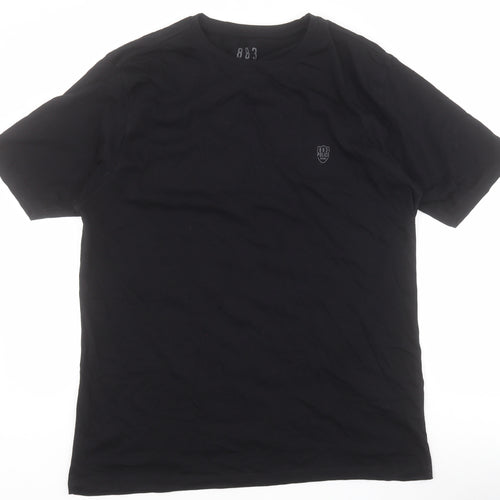 883 Police Mens Black  Cotton  T-Shirt  Crew Neck