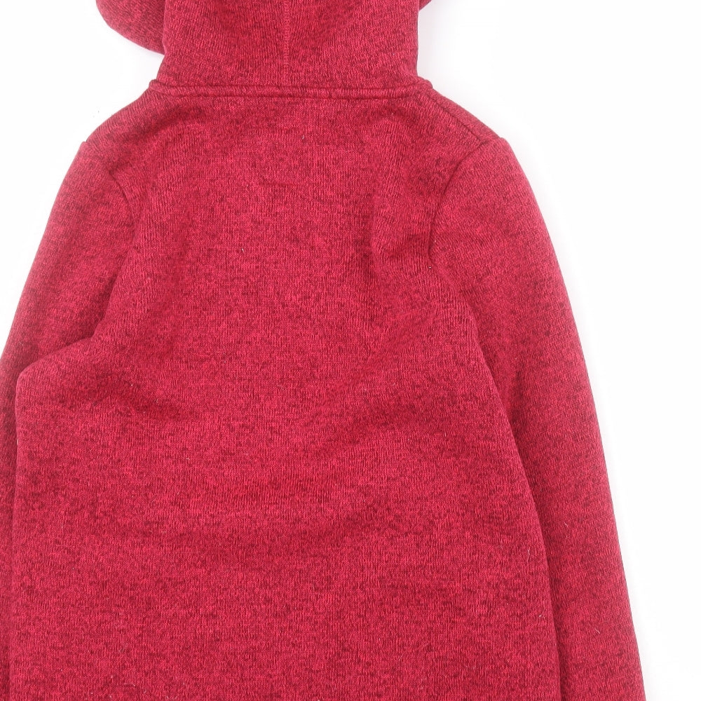 Country Rose Womens Pink  100% Polyester Full Zip Hoodie Size S  Zip