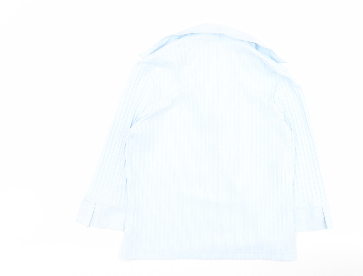 NEXT Womens Blue  Polyester Basic T-Shirt Size 16 Collared - Ribbed