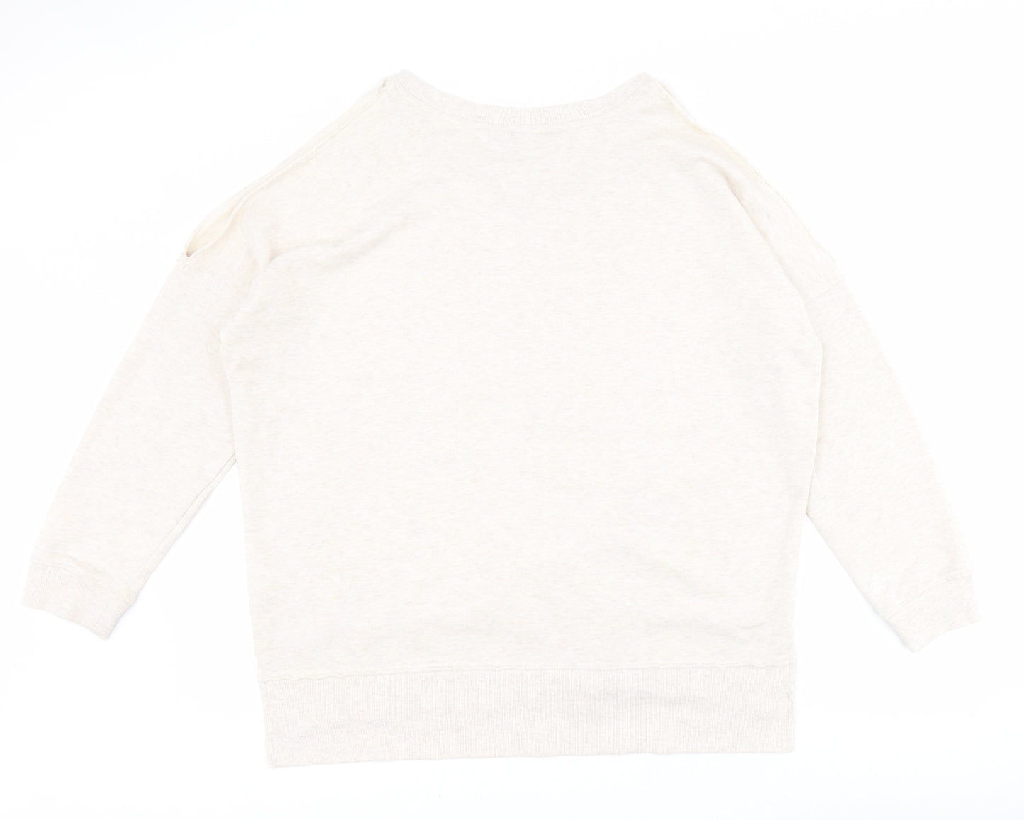 New Look Womens Beige  Polyester Pullover Sweatshirt Size 18  Pullover