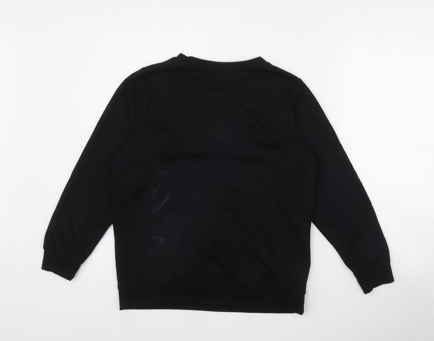 Adore Womens Black  Cotton Pullover Sweatshirt Size 8  Pullover