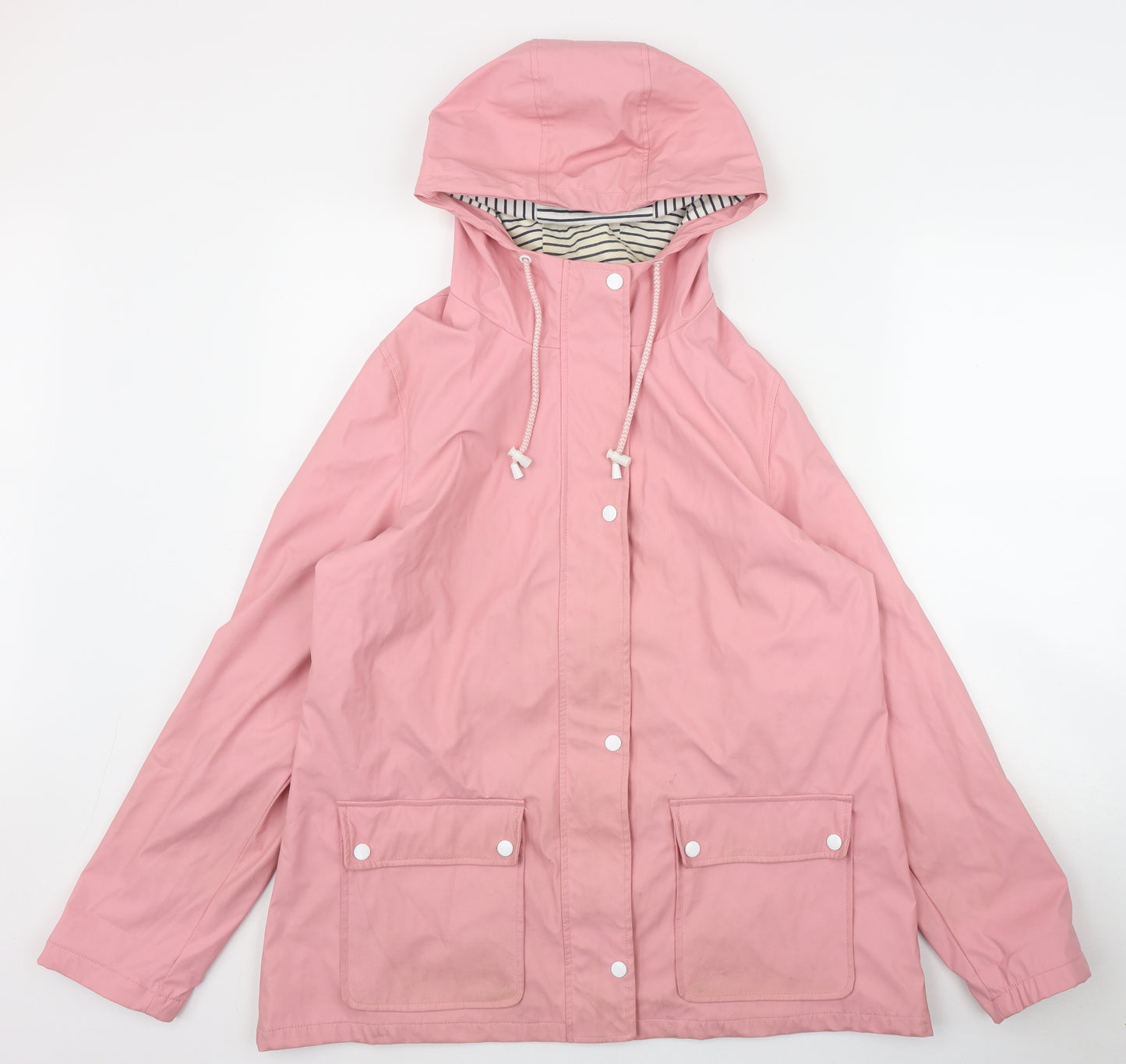 TU Womens Pink   Rain Coat Jacket Size 14  Zip