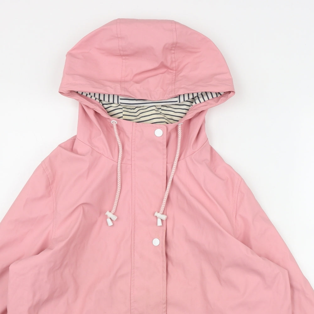TU Womens Pink   Rain Coat Jacket Size 14  Zip