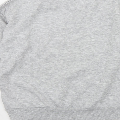 Primark Girls Grey  Cotton Pullover Sweatshirt Size 10-11 Years  Pullover - 'Positive Vibes only'