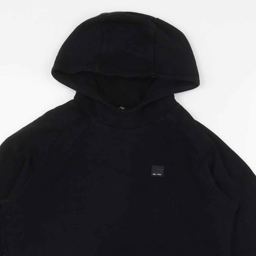 George Boys Black  Cotton Pullover Hoodie Size 13-14 Years  Pullover