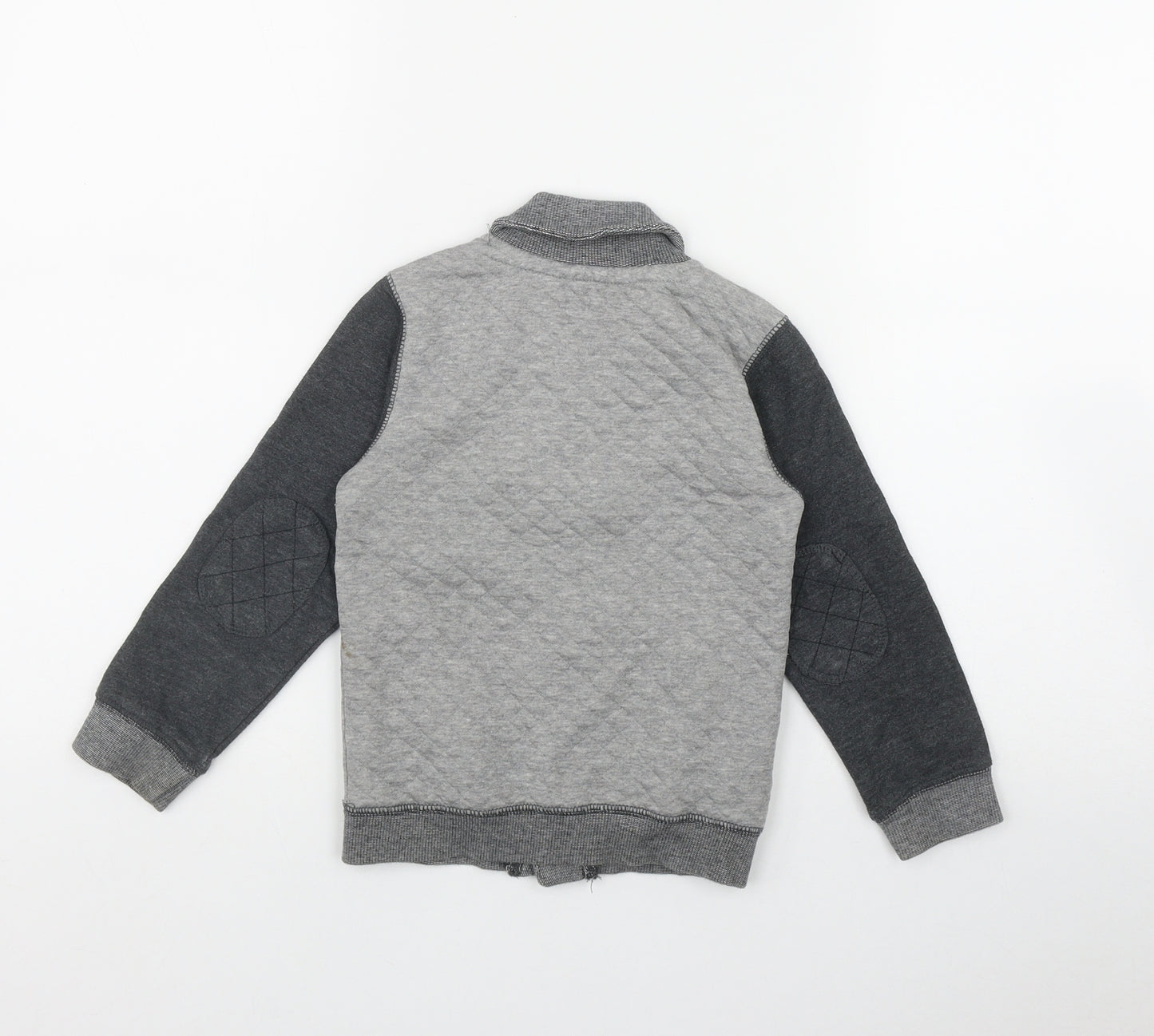 George Boys Grey V-Neck  Cotton Cardigan Jumper Size 3-4 Years  Button