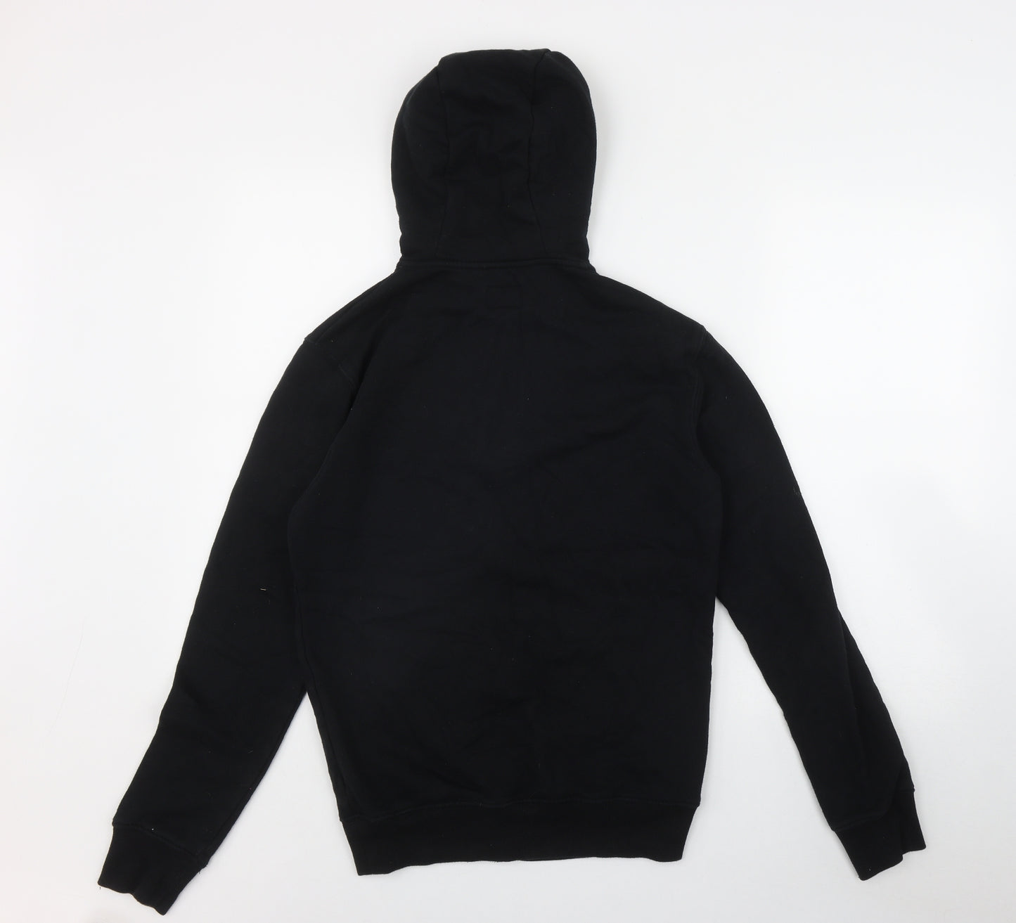F&F Mens Black  Cotton Full Zip Hoodie Size S