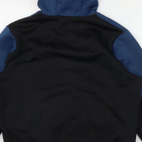 McKenzie Mens Blue  Polyester Full Zip Hoodie Size L