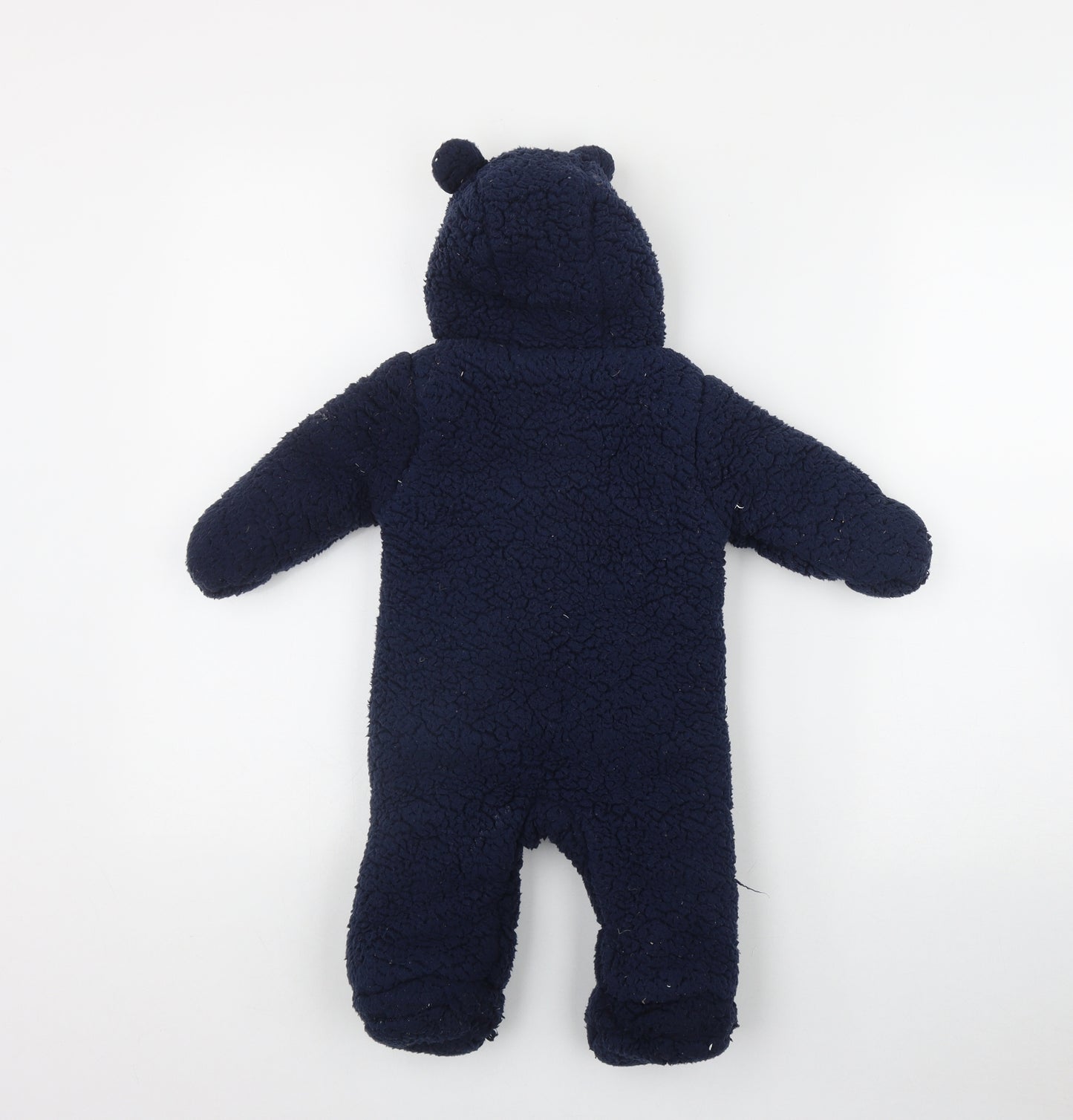 George Boys Blue  Polyester Coverall One-Piece Size 3-6 Months  Zip