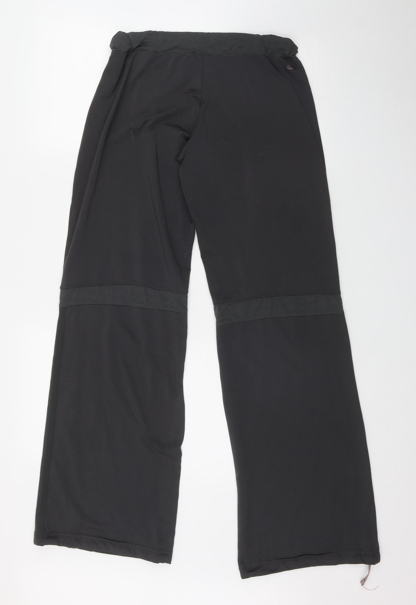 adidas Womens Grey  Polyester Compression Leggings Size 16 L36 in Regular Pullover