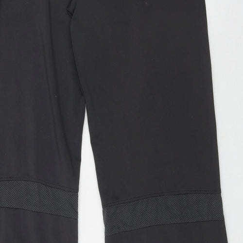 adidas Womens Grey  Polyester Compression Leggings Size 16 L36 in Regular Pullover