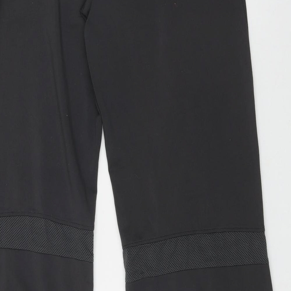 adidas Womens Grey  Polyester Compression Leggings Size 16 L36 in Regular Pullover