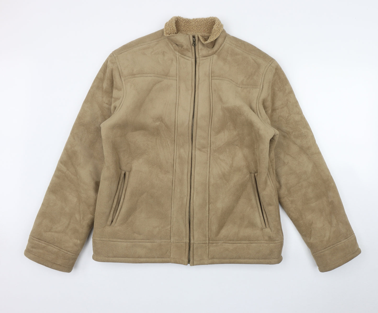 F&F Mens Beige   Jacket  Size M  Zip