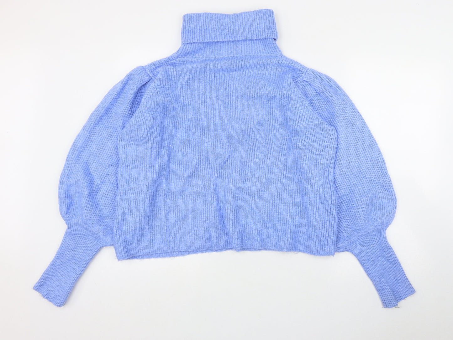 George Womens Purple Roll Neck  Acrylic Pullover Jumper Size 14