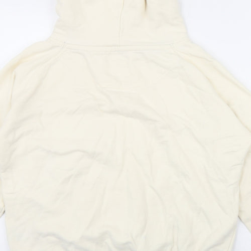 Crew Clothing Womens Ivory  Cotton Pullover Hoodie Size 14  Pullover