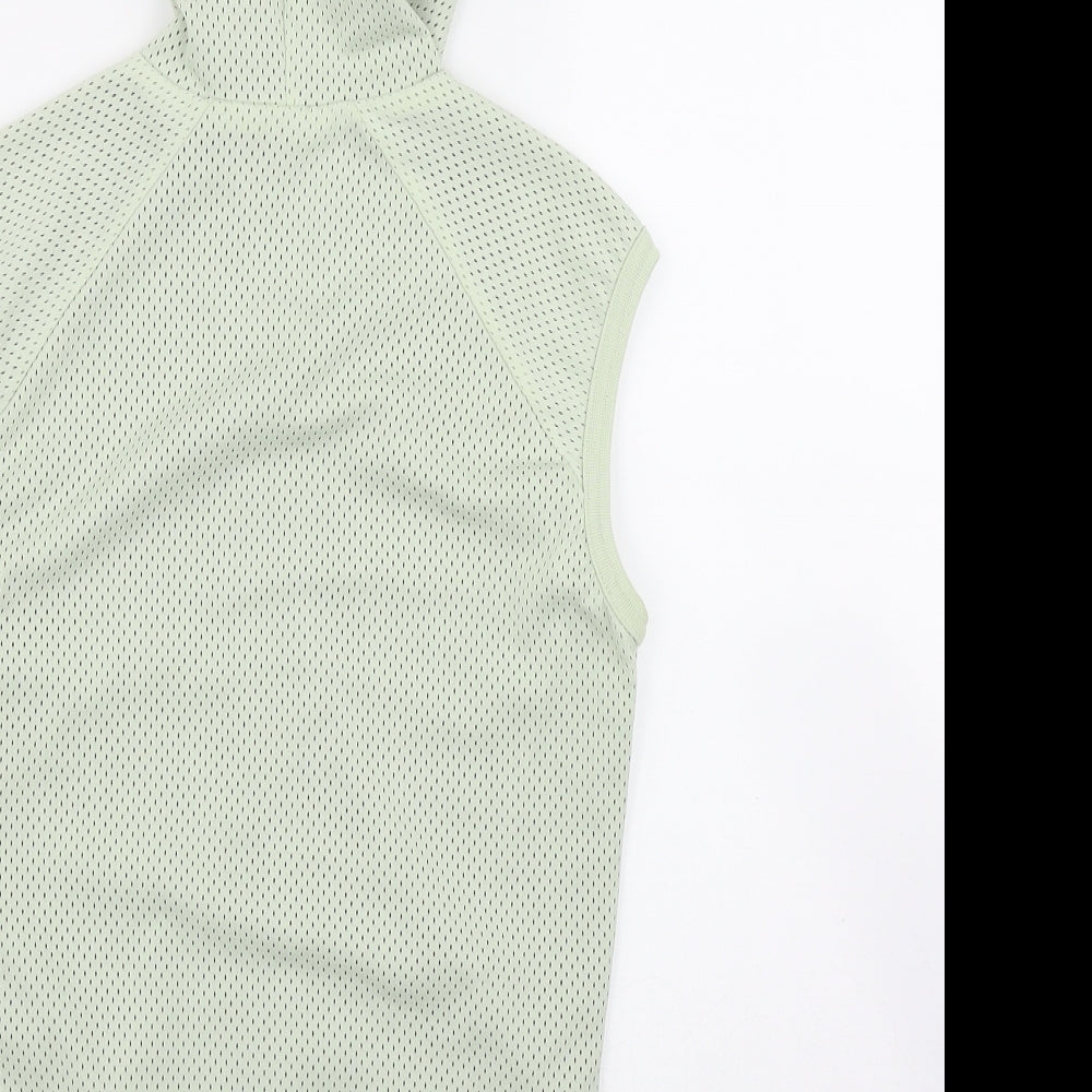 adidas Womens Green   Jacket Waistcoat Size 8  Zip