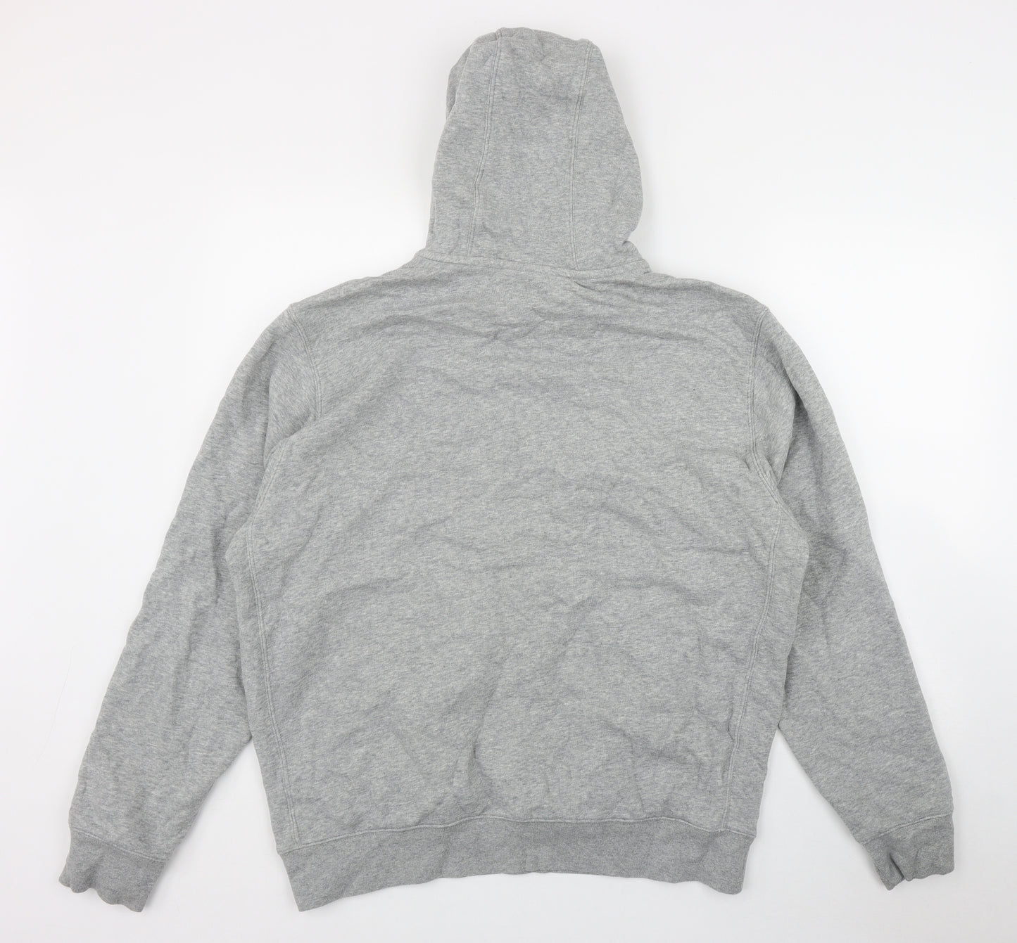 Nik Mens Grey  Cotton Pullover Hoodie Size L