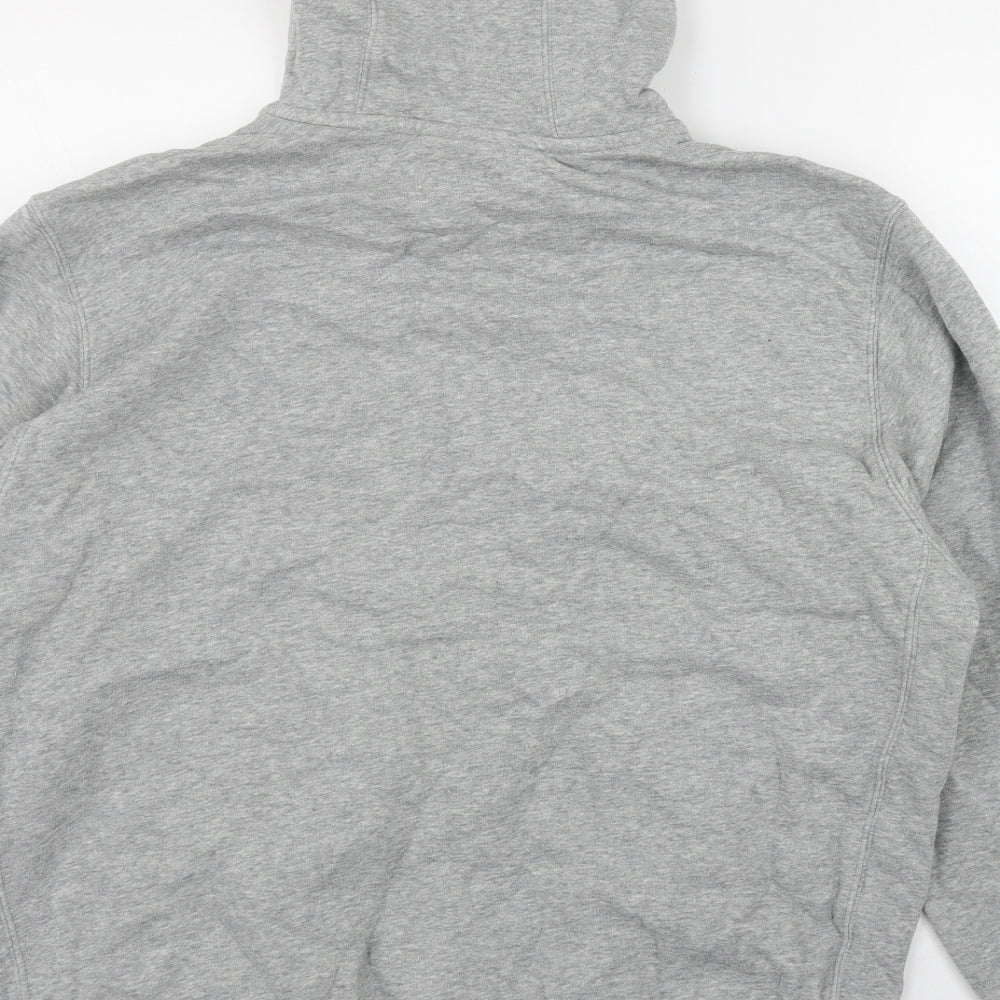 Nik Mens Grey  Cotton Pullover Hoodie Size L