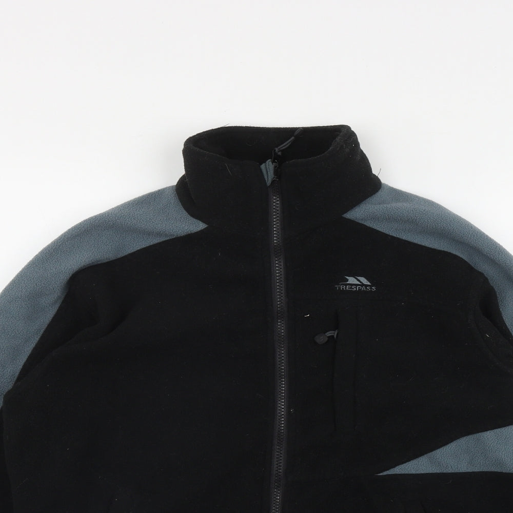Trespass Boys Black   Jacket  Size 13-14 Years  Zip