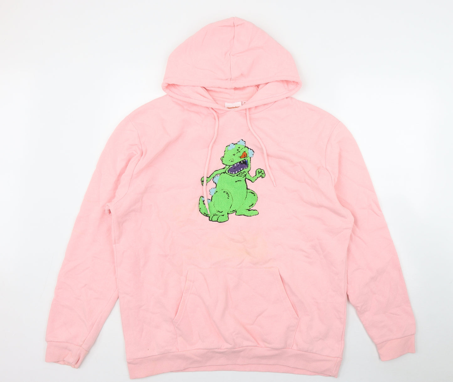 Nickleodeon Womens Pink  Cotton Pullover Hoodie Size XL  Pullover