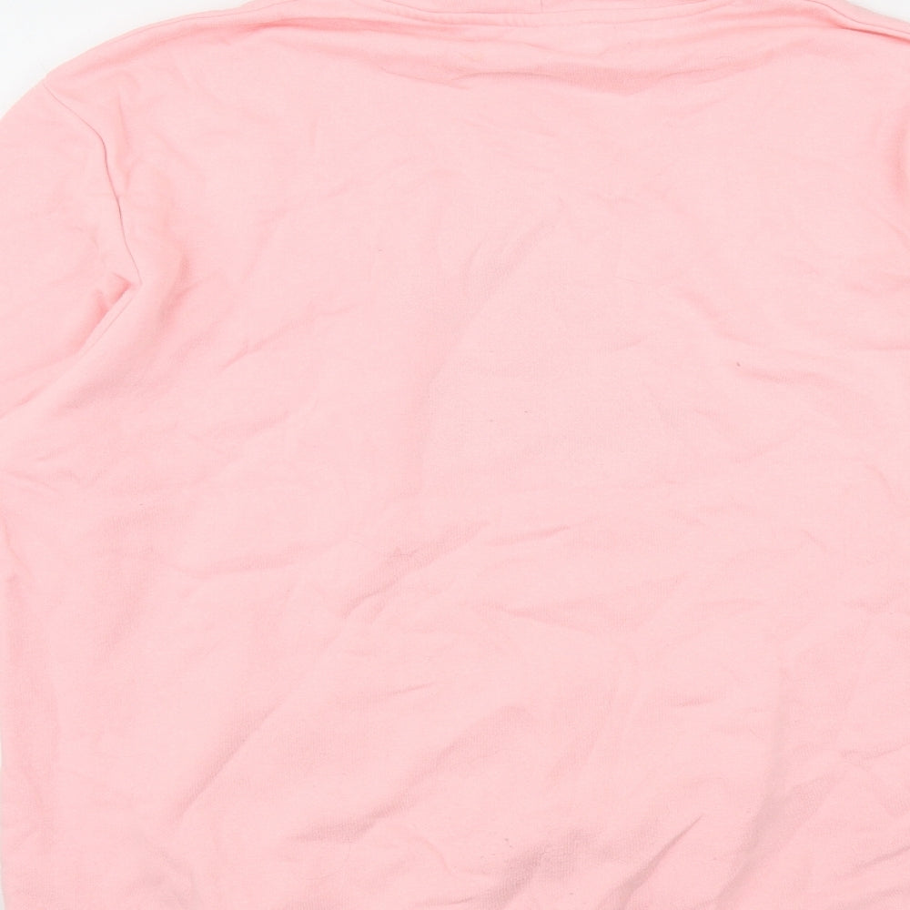 Nickleodeon Womens Pink  Cotton Pullover Hoodie Size XL  Pullover