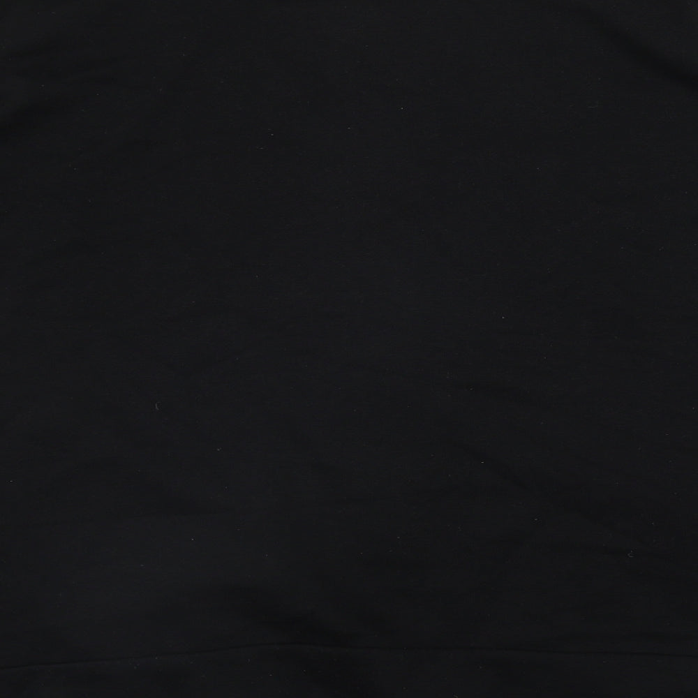 BM Womens Black  Cotton Full Zip Sweatshirt Size XL  Zip