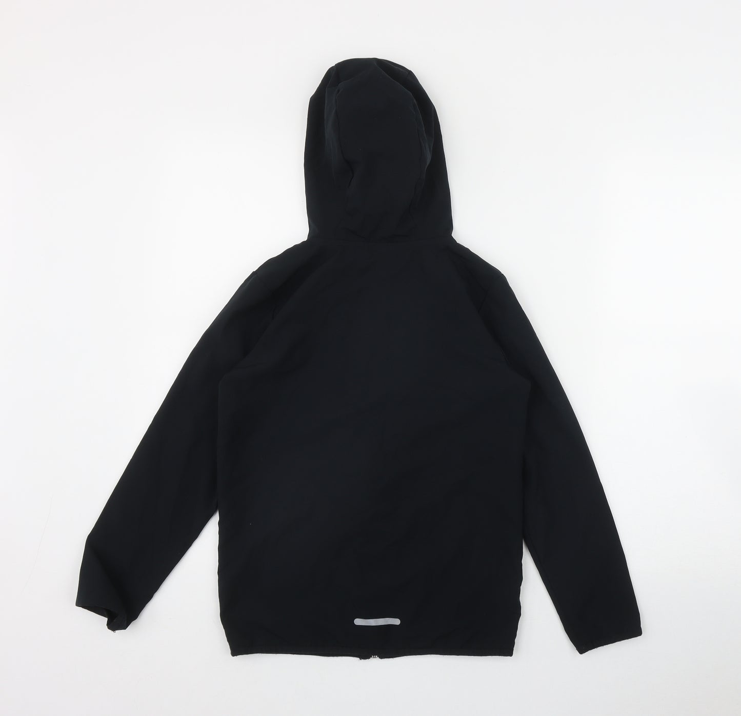 F&F Boys Black  Polyester Full Zip Hoodie Size 9-10 Years  Zip