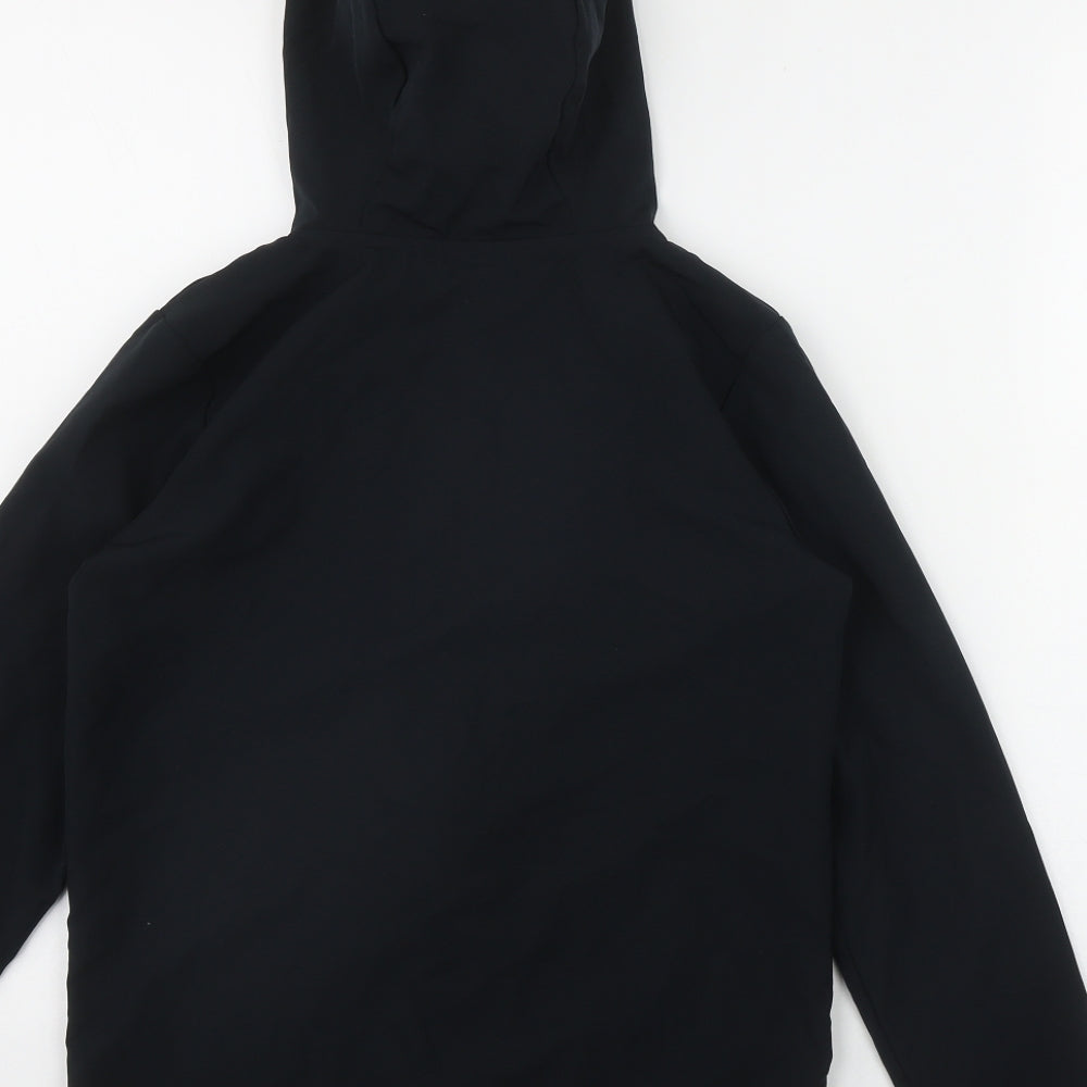 F&F Boys Black  Polyester Full Zip Hoodie Size 9-10 Years  Zip