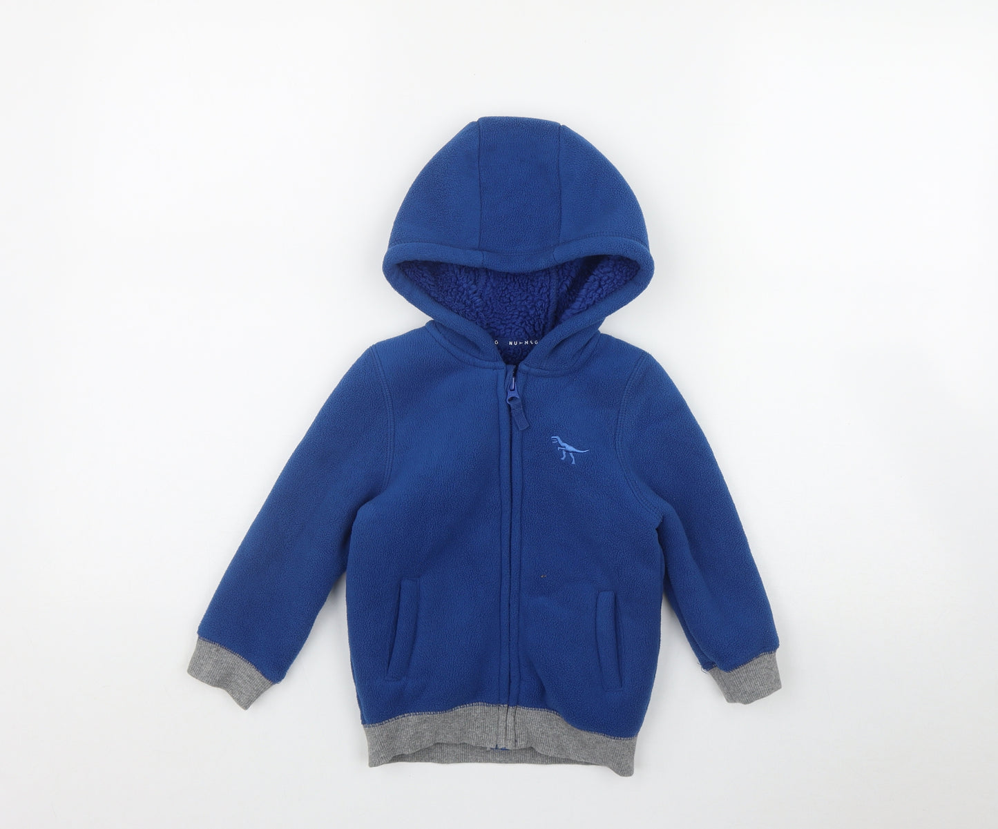 Nutmeg Boys Blue  Polyester Full Zip Jumper Size 18-24 Months  Zip