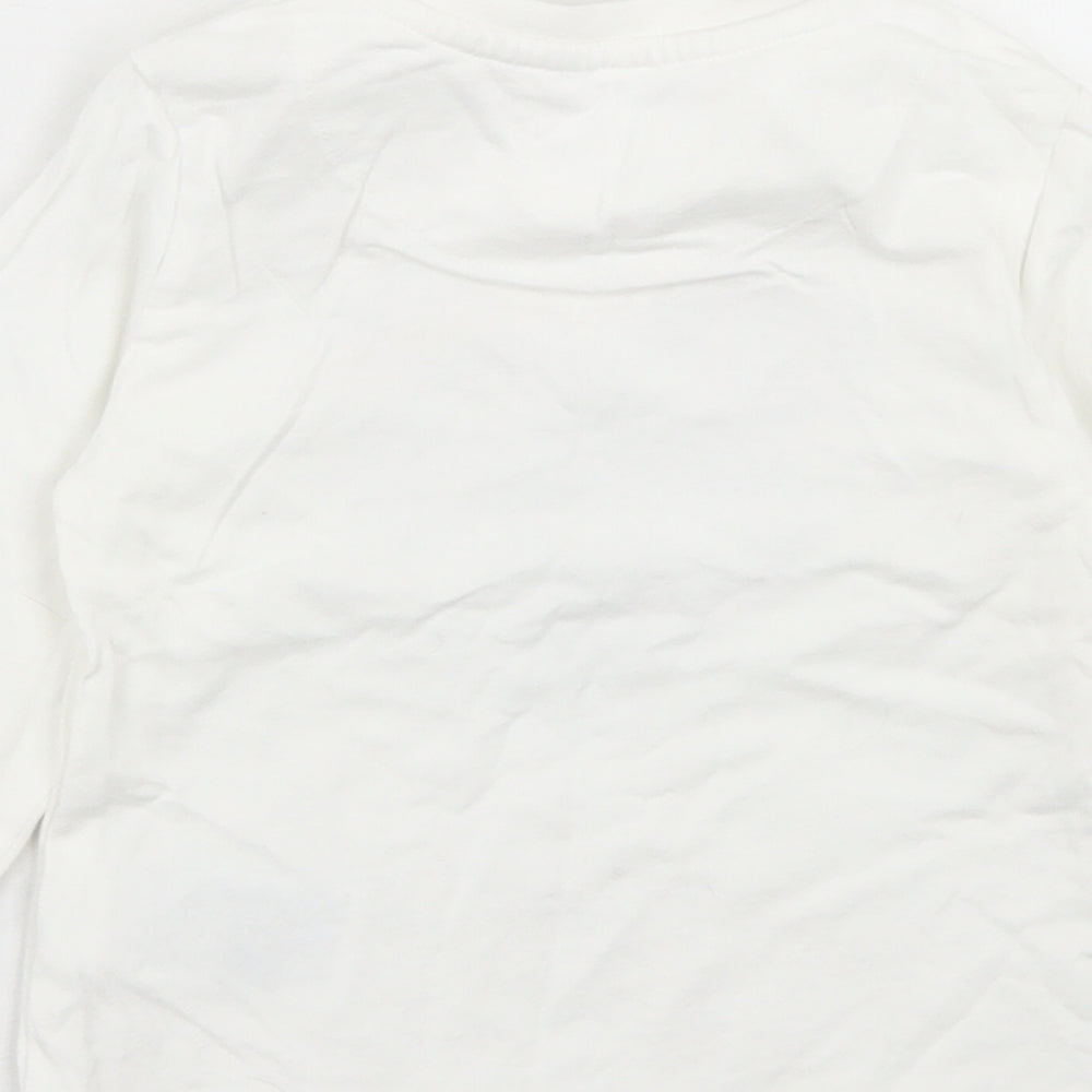 Mayoral Boys White  Camel Basic T-Shirt Size 2 Years Crew Neck Snap - Friendship