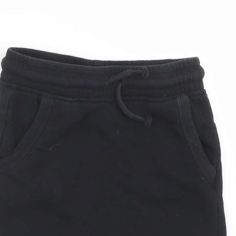 George Boys Black  Cotton Sweat Shorts Size 3-4 Years  Regular Drawstring