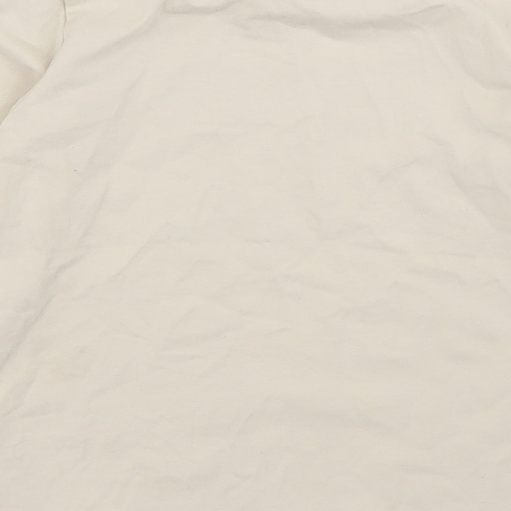 name it Boys Beige  Cotton Basic T-Shirt Size 4 Years Crew Neck  - Born To Be Me