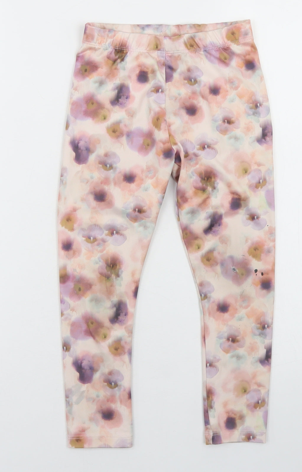 NEXT Girls Pink Floral Polyester Jogger Trousers Size 6 Years  Regular  - Activewear leggings