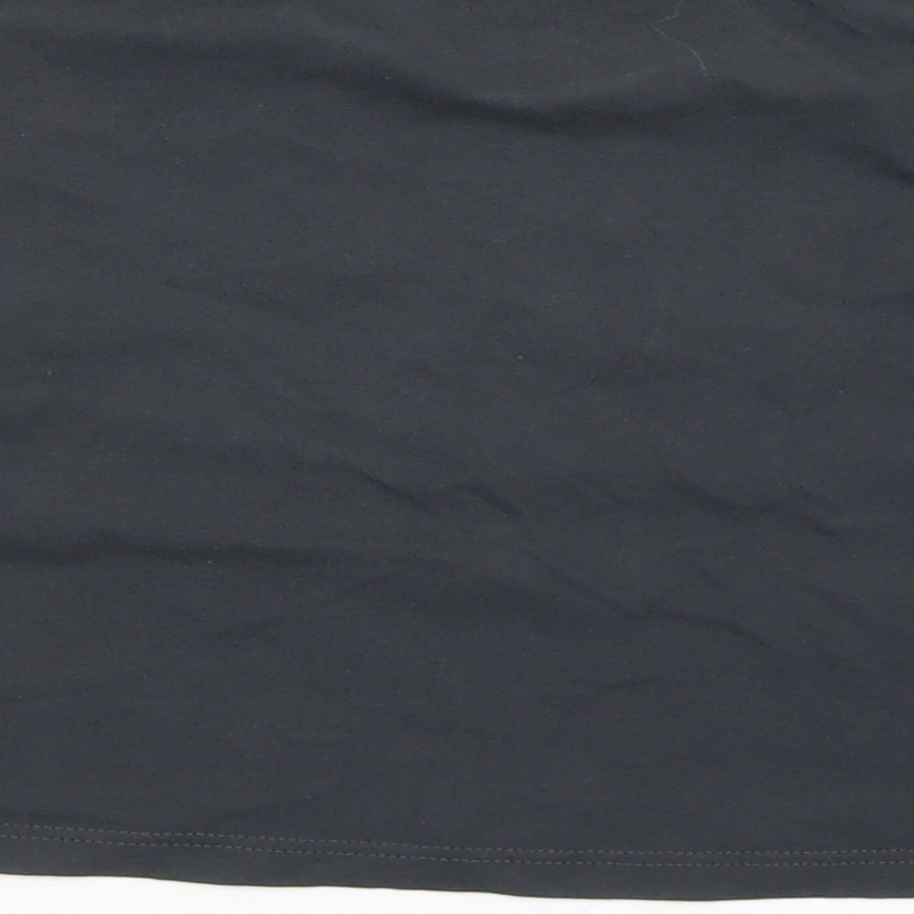 F&F Girls Grey  Cotton Cropped T-Shirt Size 4-5 Years Crew Neck  - Unicorn